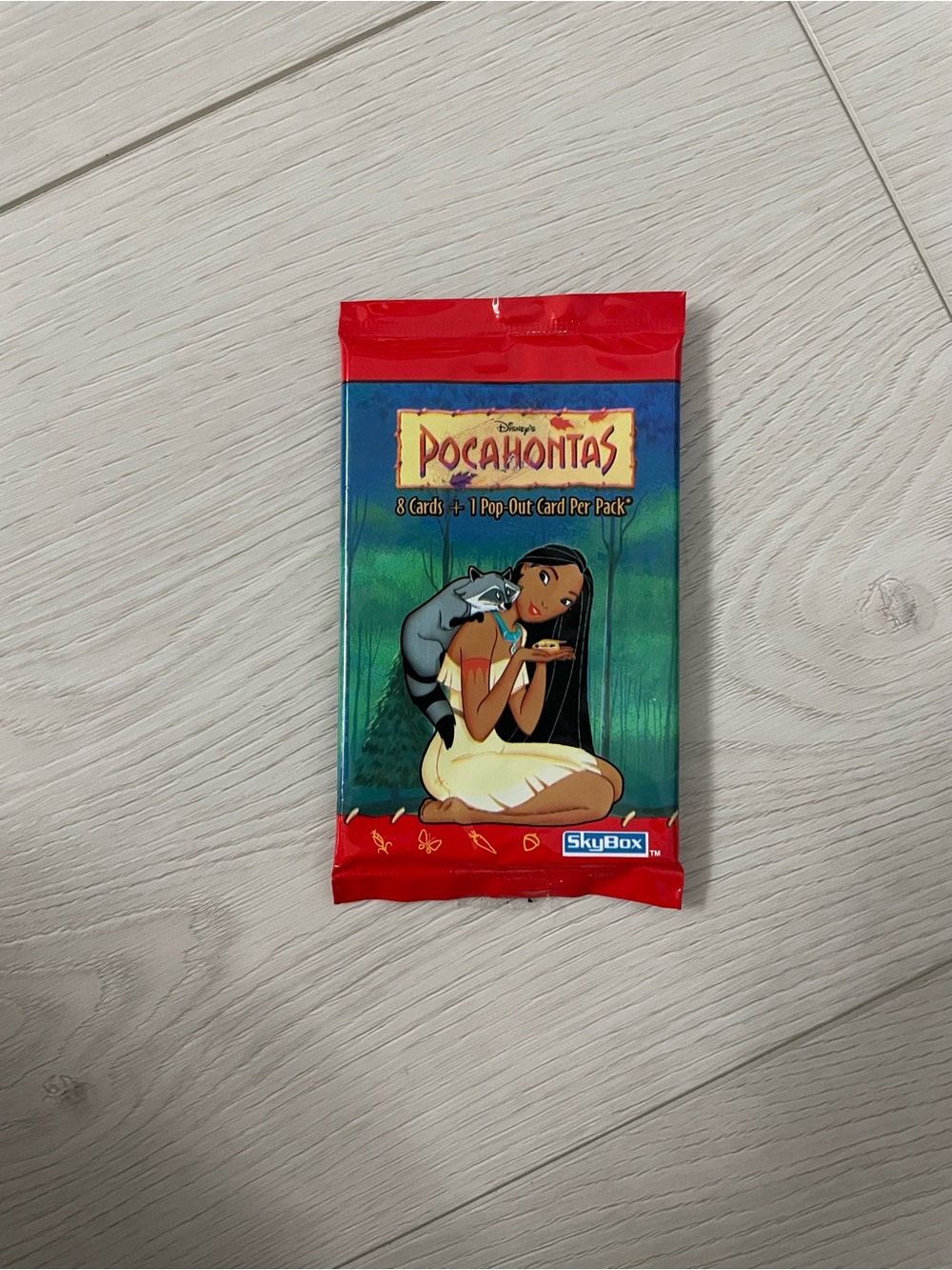 Disney Pocahontas Trading Card Pack - Red/Blue/Green